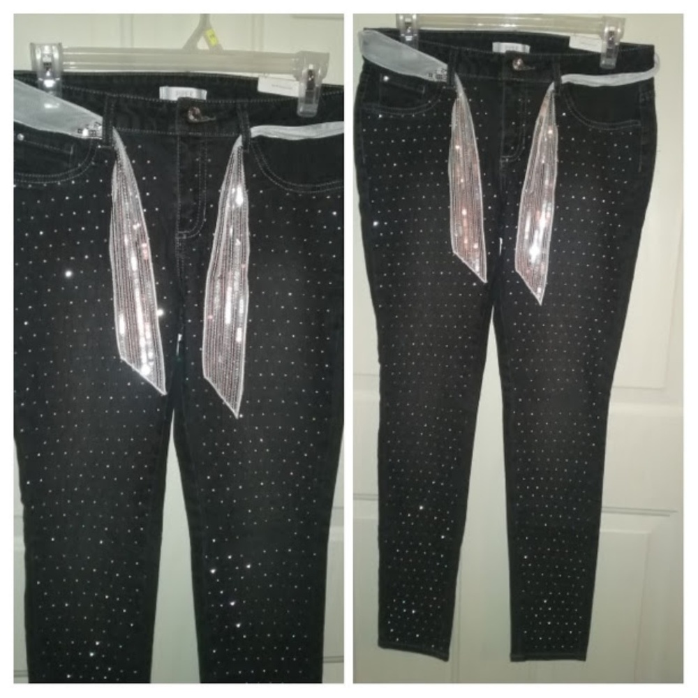 NWT Girl's Studs Diamond Dots Skinny Jeans Jegging